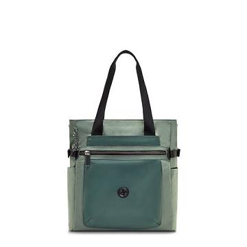 Kipling Faiza 15" Tote Bag Laptop Táska Zöld | HU 1296WN